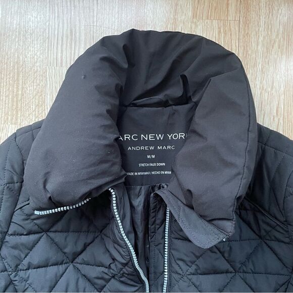 Marc New York Black Quilted Puffer Jacket - Size: Medium - Picture 5 of 11